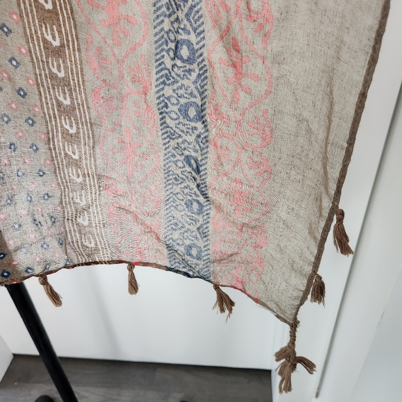 Vintage Hand Dyed Scarf - Picture 7 of 11